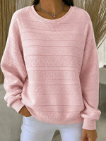 Casual Abstract Crew Neck Long Sleeve Sweatshirt
