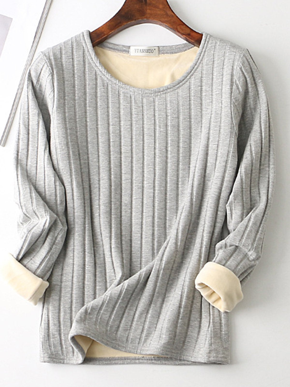 Thicken Velvet Super Soft Long Sleeve Warm Blouse
