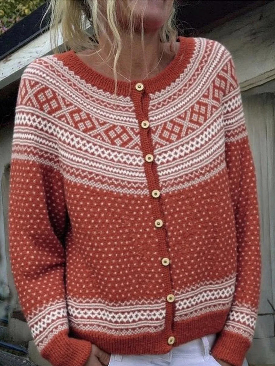 Unique Long Sleeve Round Neck Sweater