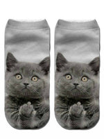 Unisex Cat Print Socks