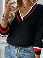 Comfy V-Neck Long Sleeve Sweater