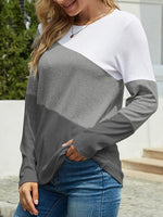 Color Block Crew Neck T-Shirt