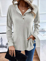 Solid Color Casual Sweatshirt