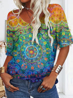 Unique Round Neck Short Sleeve Top