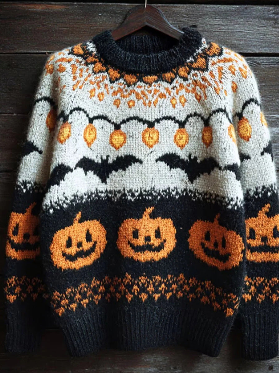 Elegant Round Neck Long Sleeve Sweater