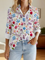 Stylish Collared Long Sleeve Shirt