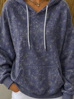 Vintage Floral Hoodie Long Sleeve Hoodie