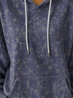 Vintage Floral Hoodie Long Sleeve Hoodie