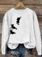 Comfy Round Neck Long Sleeve Sweatshirt