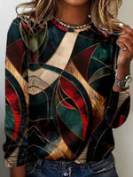 Vintage Abstract Print T-Shirt
