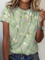 Vintage Grenn Floral T-Shirt