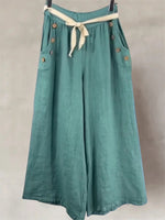 Women's Solid Color Wide Leg Pants