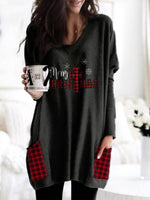 Casual Graphic Tops V-neck Long Sleeve Character Printed Sweatshirts