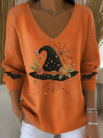 V-neck Long Sleeve Comfy Casual Sweater