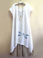 Crew Neck Vacation Dresses