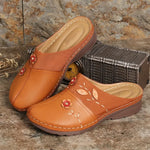 Women's Casual Leather Wedge Sandals