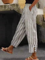 Striped Loose Casual Pants