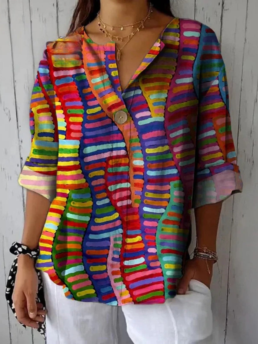Colorful Printed Blouse
