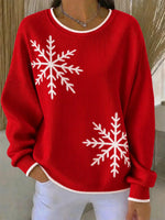 Casual Color Block Crew Neck Long Sleeve Sweatshirt