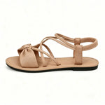Women's Knot-Front Elastic Ankle Sandals