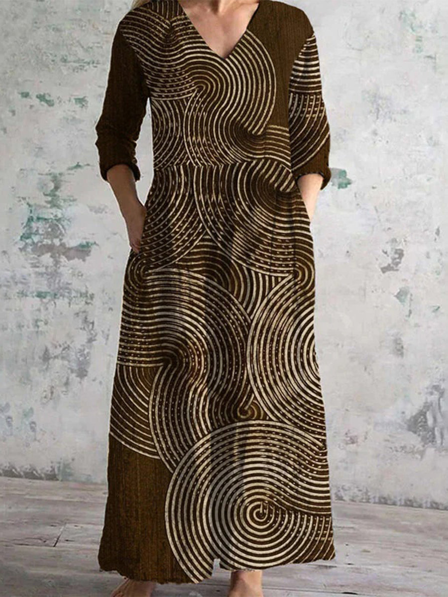 Vintage Printed Dress