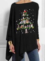 Christmas Cat Tree Plus Size Tops