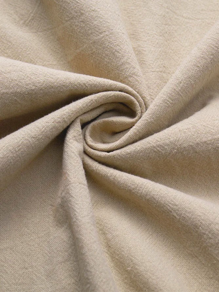 Plain Casual Cotton-Blend Short Sleeve T-Shirt