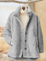 Women's Striped Thicken Loose Jacket