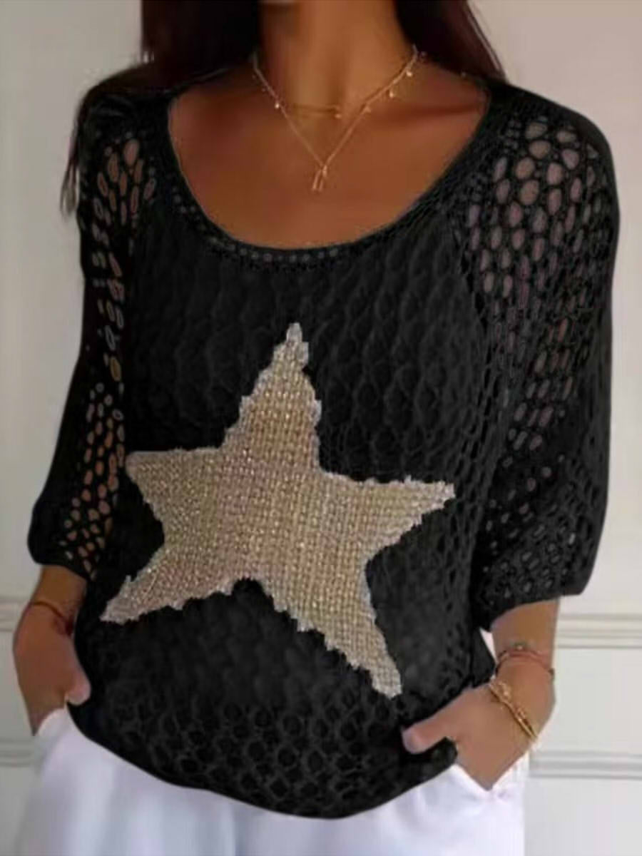 Baggy Round Neck Long Sleeve Top