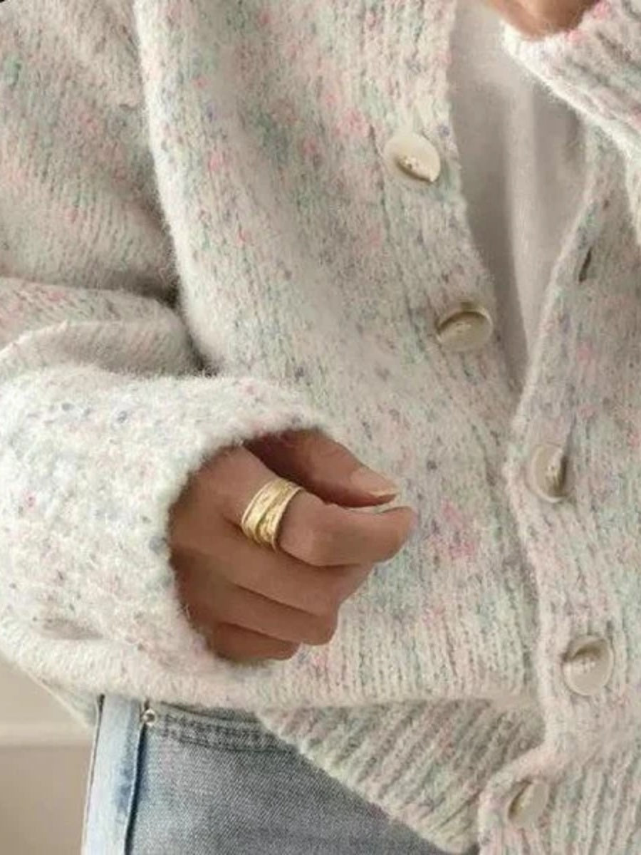Vintage Ivory Long Sleeve Cardigan