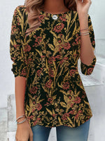Vintage Floral Print T-Shirt