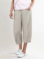 Summer Pockets Shift Casual Capri Pants