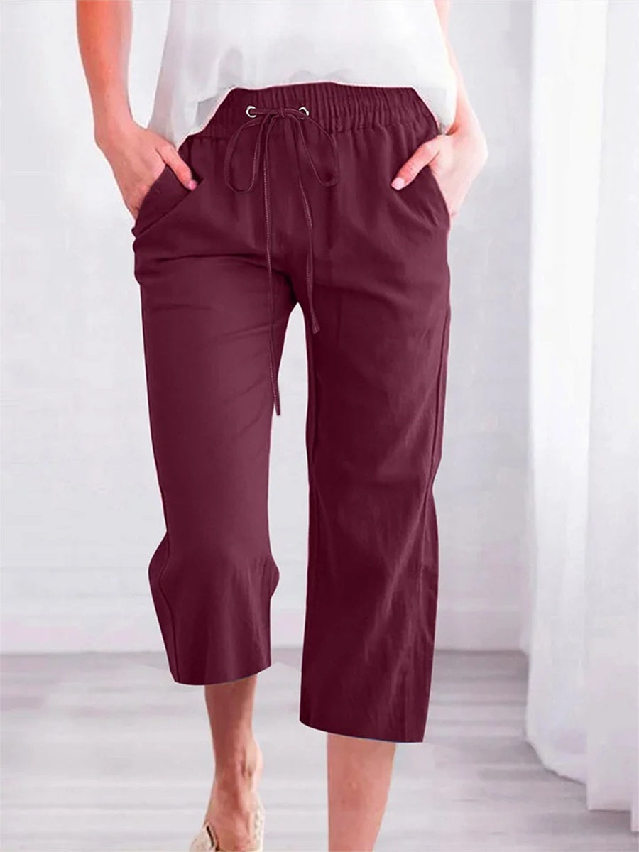 Women's Plain Casual Pants