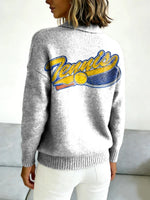 Tennis Decorative Patterns Casual Long Sleeve Sweater