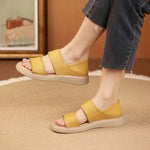 New Women's Stylish Genuine Leather Platform Sandals