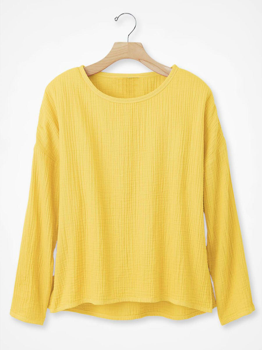 Summer Breeze Gauze Long Sleeve T-shirt