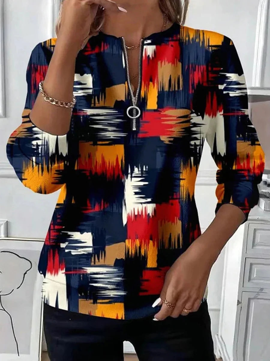 Colourful Vintage Long Sleeve Sweatshirt