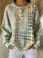 Casual Vintage Long Sleeve Sweatshirt