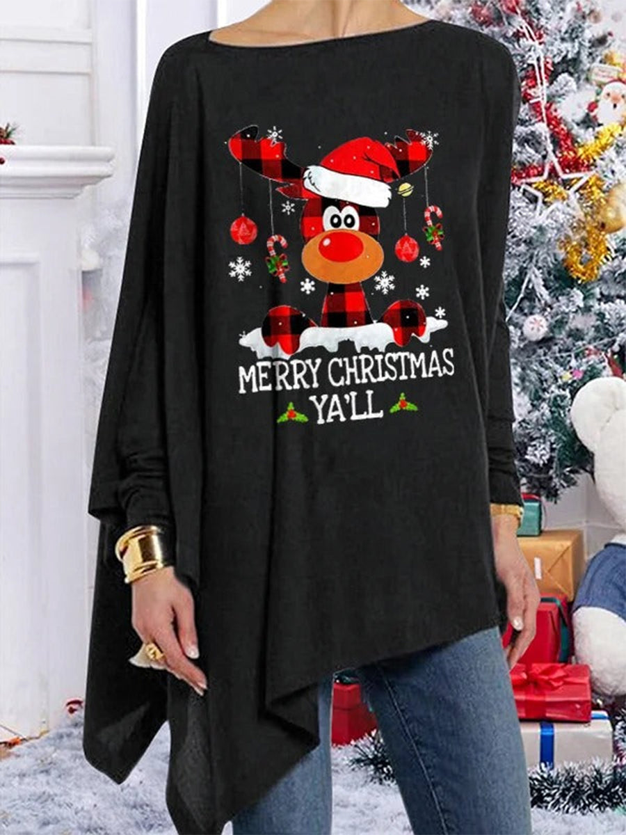 Merry Christmas Ya'll Plus Size Tops