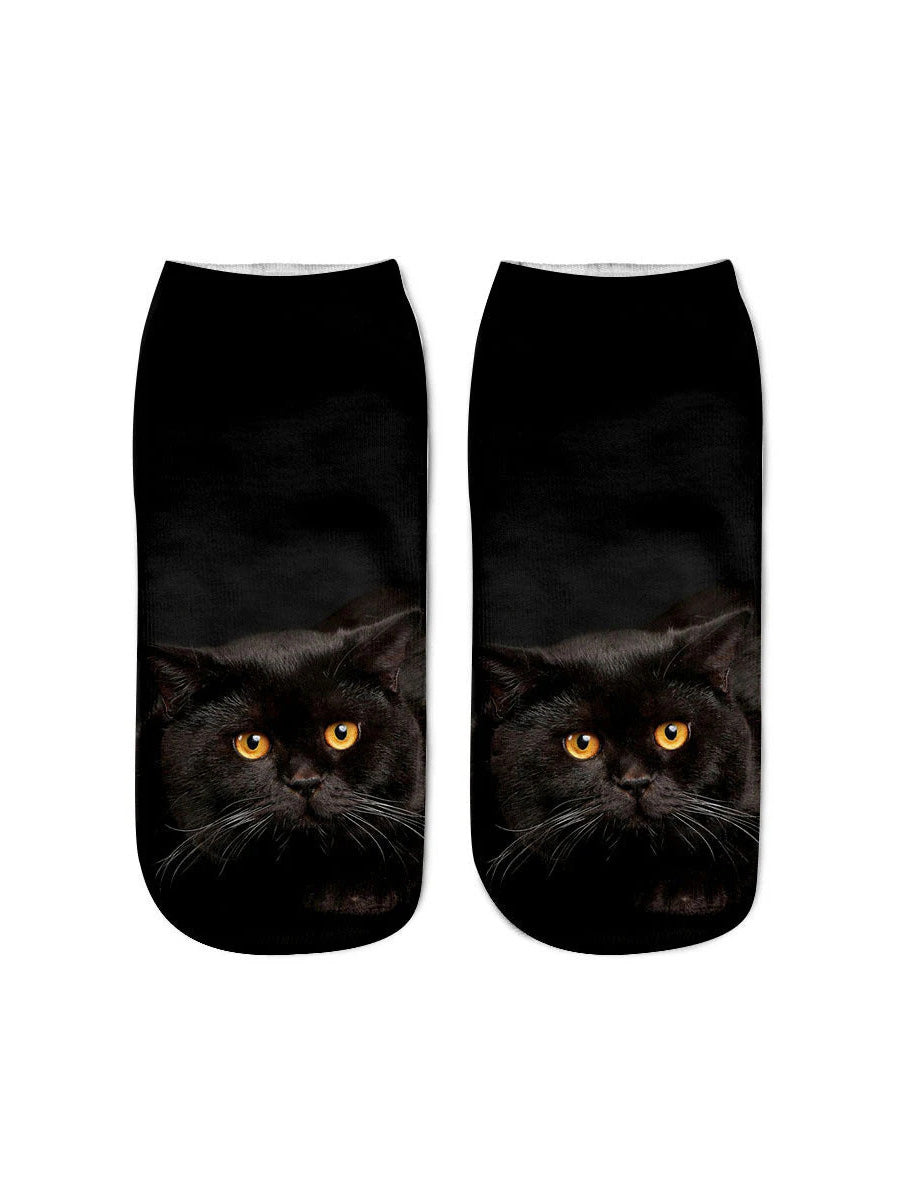 Creative Cat Print Socks