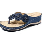 Women's Floral Toe-Post Sandals