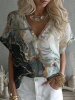 Dreamy V-Neck Short Sleeve Top