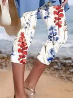 Elastic Drawstring Waistband Pants