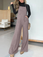 Women's Tencel Wide Leg Overalls Jumpsuits
