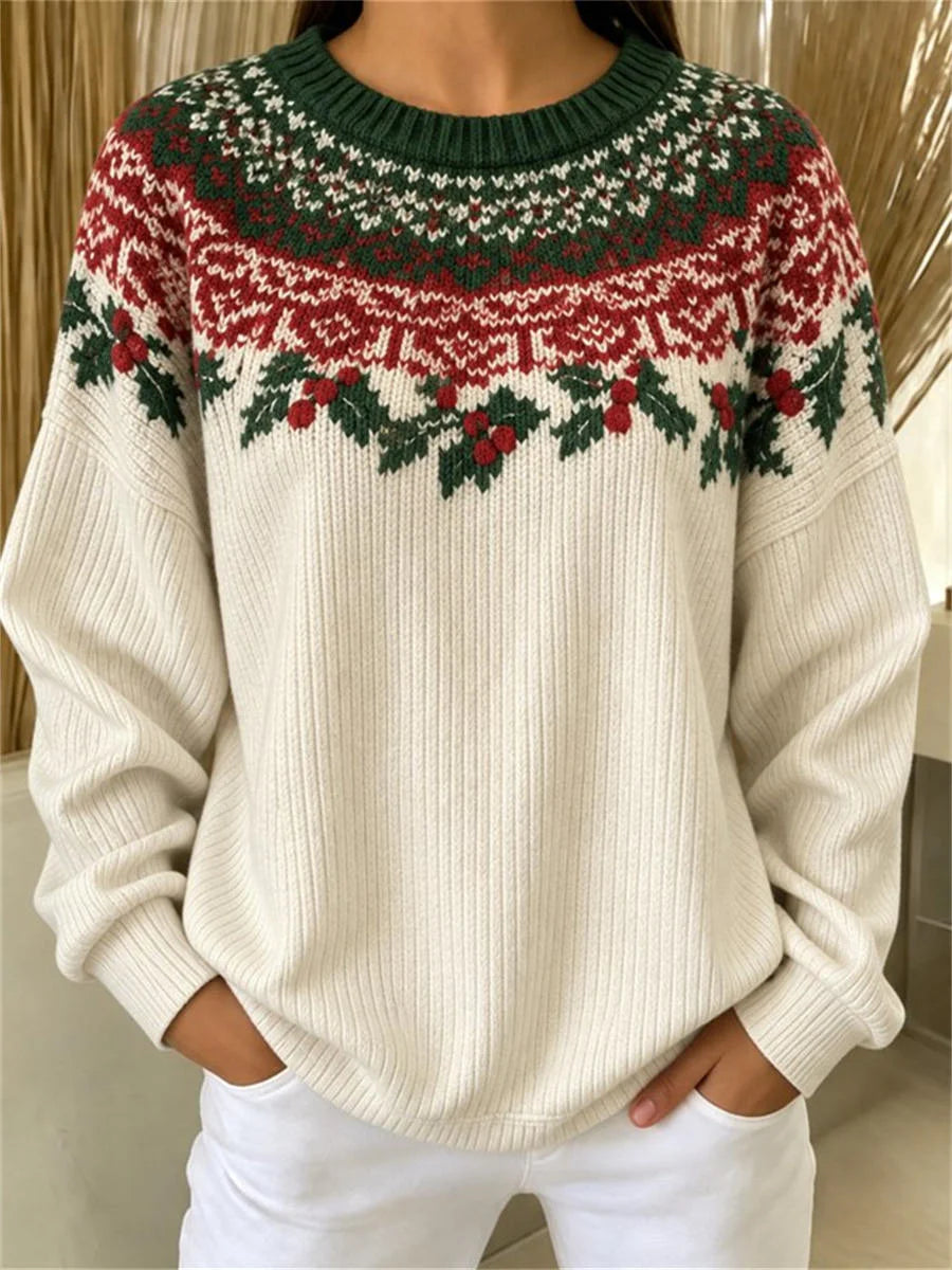 Casual Geometric Crew Neck Long Sleeve Sweatshirt