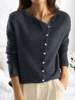 Women Yarn Geometric Long Sleeve Comfy Casual Sweater