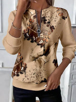 Casual Vintage Long Sleeve Sweatshirt