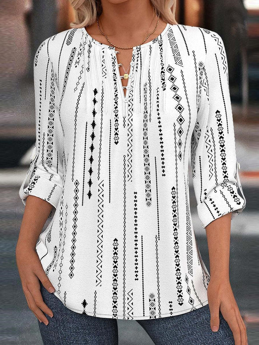 Basic White Long Sleeve Top