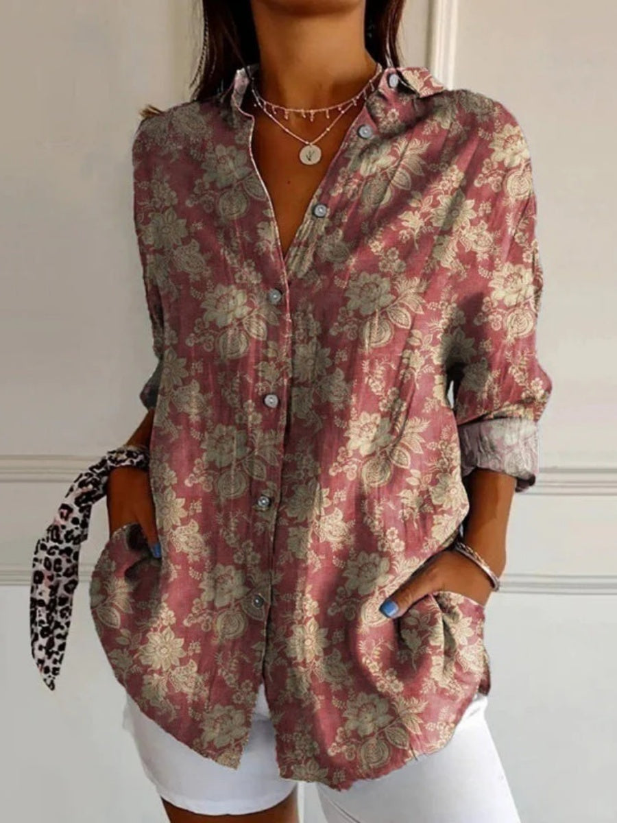 Vintage Floral Blouse