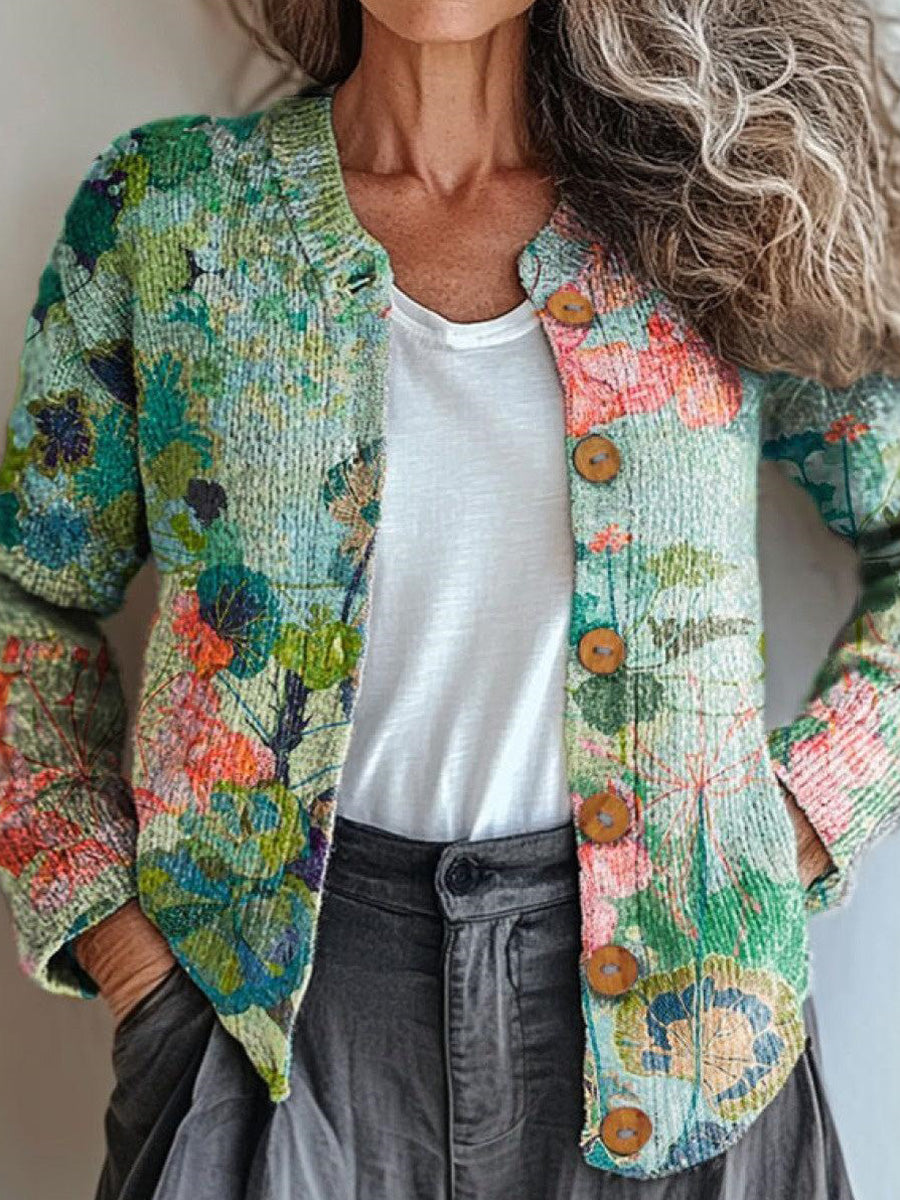 Youthful Green Long Sleeve Outerwear